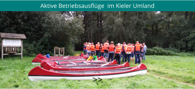 Aktive Betriebsausflüge  im Kieler Umland  >>