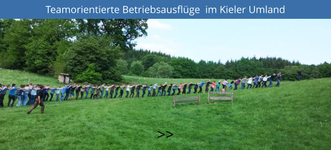 Teamorientierte Betriebsausflüge  im Kieler Umland >>