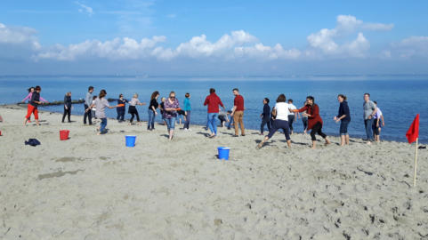 Teamspiele an der Ostsee