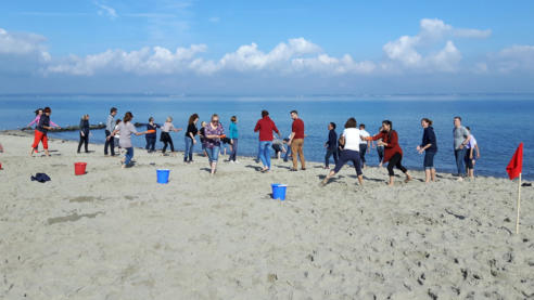 Teamspiele an der Ostsee